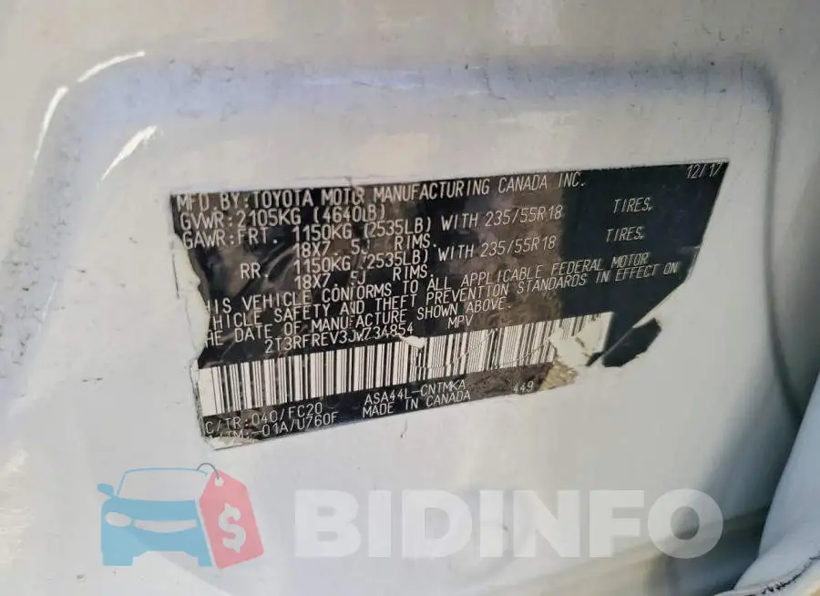 2T3RFREV3JW734854 Photo# 13