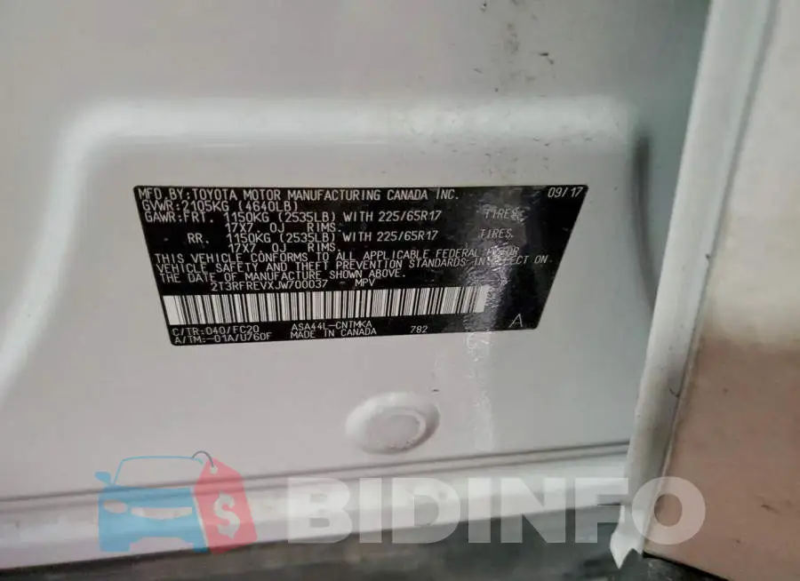 2T3RFREVXJW700037 Photo# 13