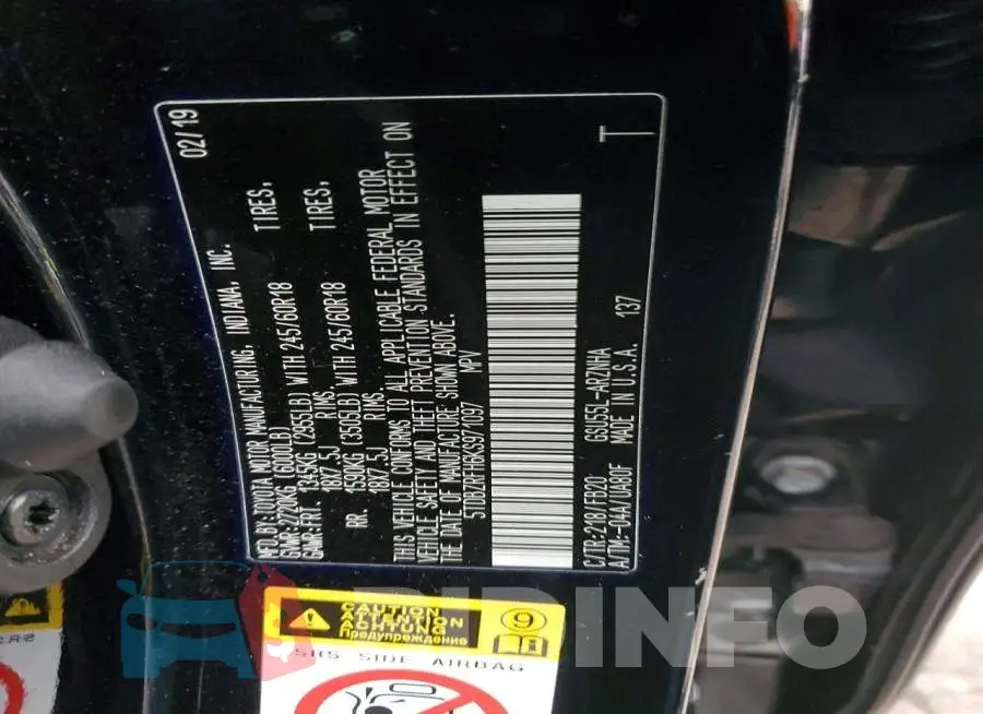 5TDBZRFH6KS971097 Photo# 14