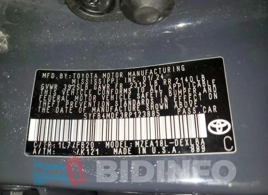 5YFB4MDE3RP123885 Photo# 12
