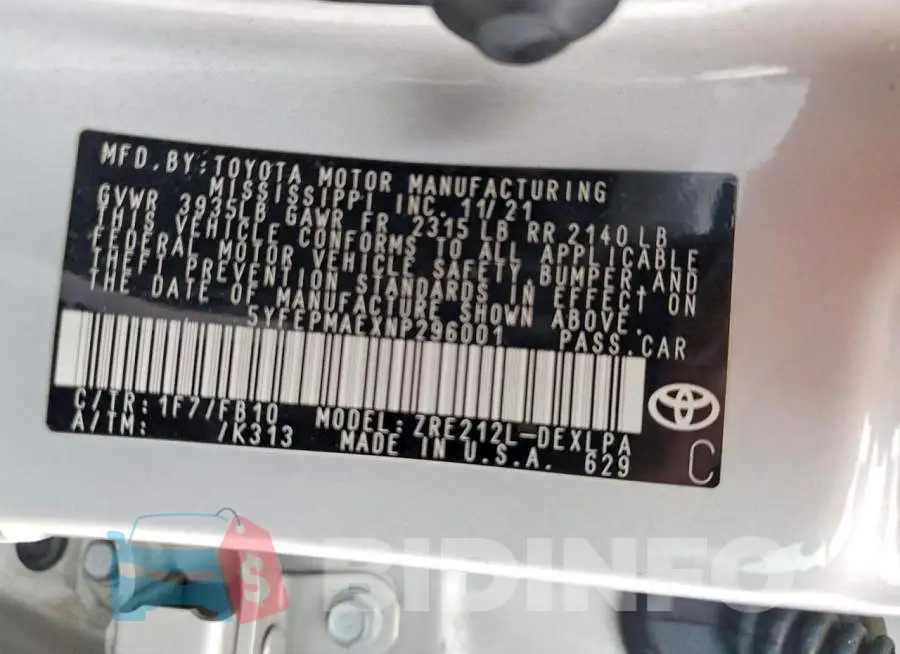 5YFEPMAEXNP296001 Photo# 13
