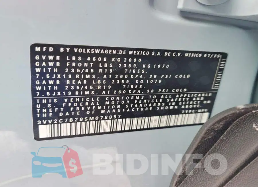 3VV2C7B28SM078857 Photo# 13