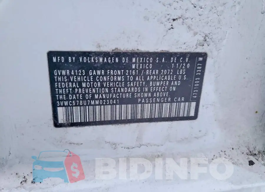 3VWC57BU7MM023041 Photo# 12