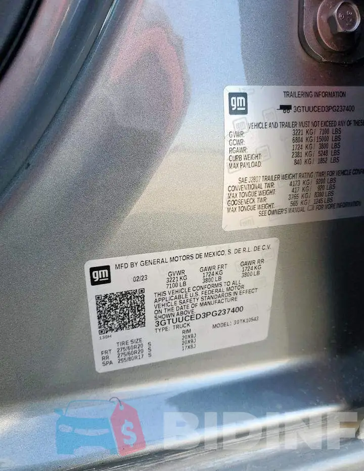 3GTUUCED3PG237400 Photo# 12