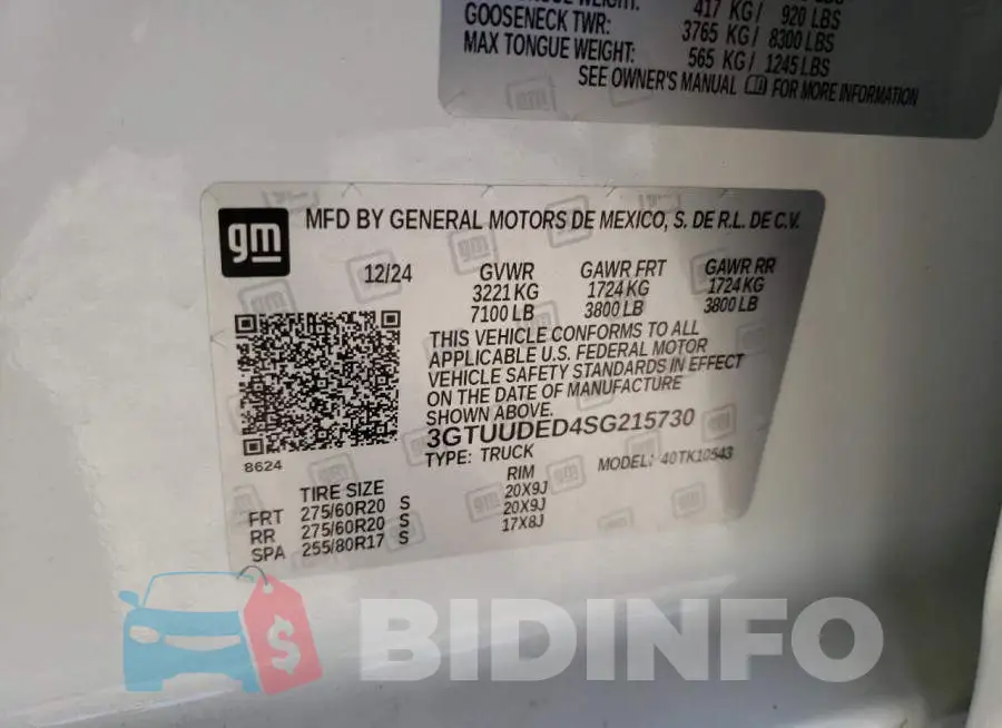 3GTUUDED4SG215730 Photo# 12