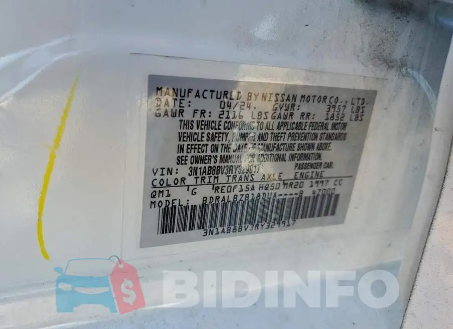 3N1AB8BV3RY329917 Photo# 12