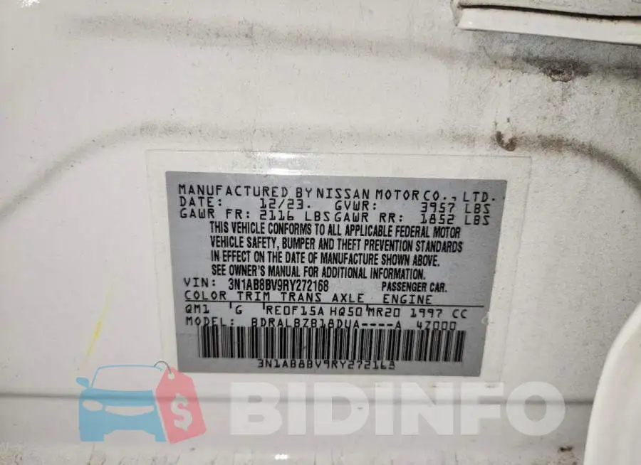 3N1AB8BV9RY272168 Photo# 12