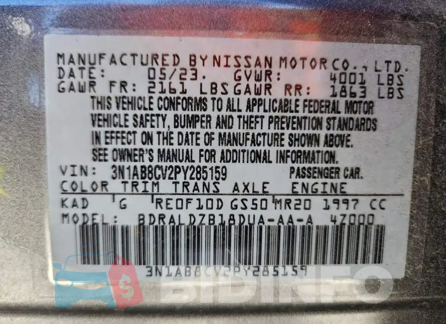 3N1AB8CV2PY285159 Photo# 13