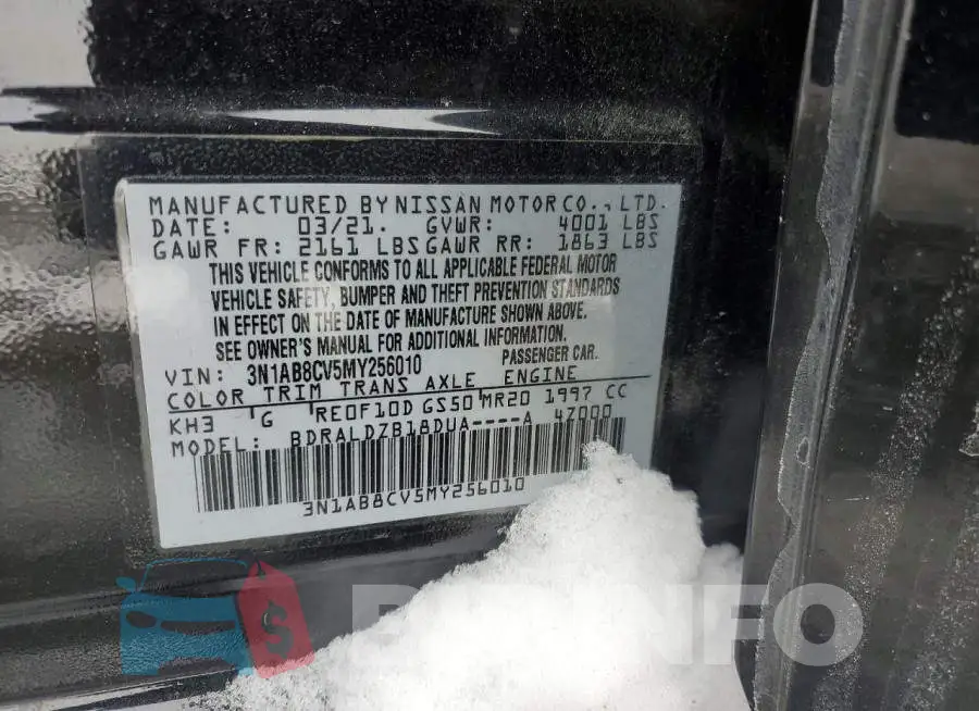 3N1AB8CV5MY256010 Photo# 13
