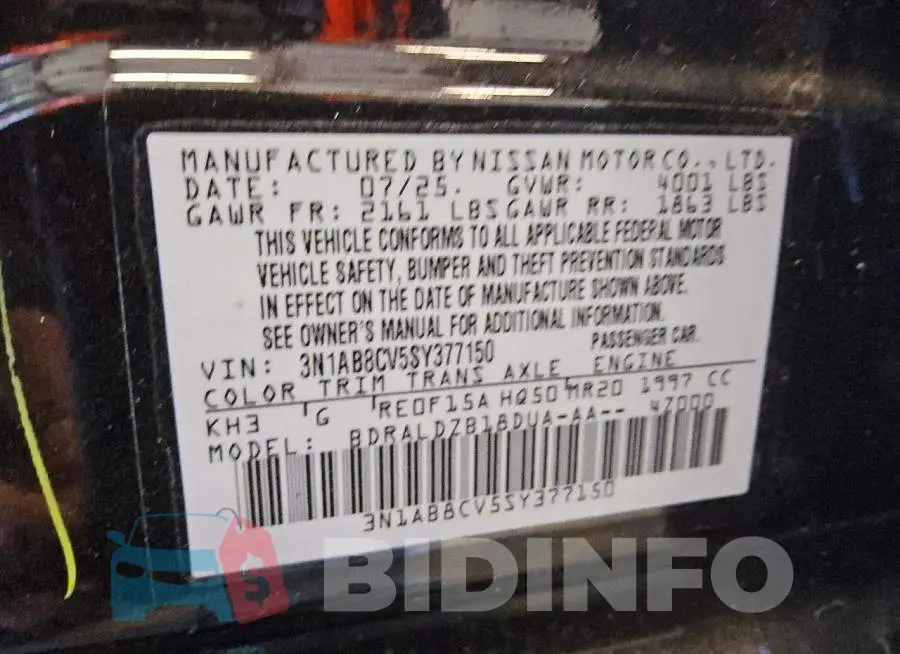 3N1AB8CV5SY377150 Photo# 12