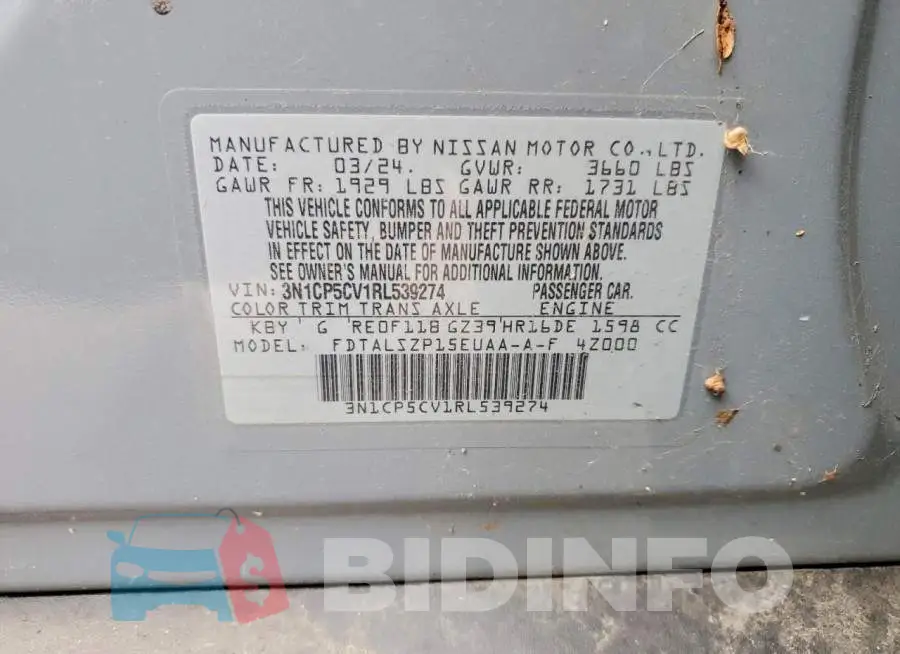 3N1CP5CV1RL539274 Photo# 13