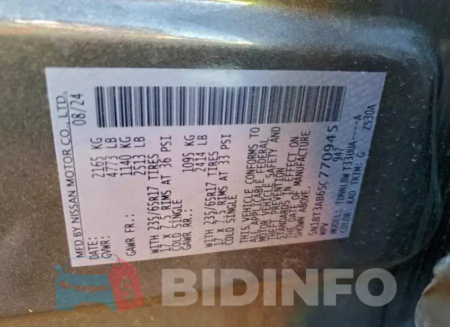 5N1BT3AB6SC770945 Photo# 13