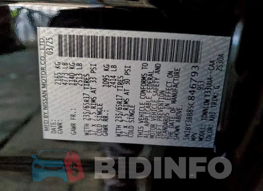 5N1BT3BB8SC846793 Photo# 12