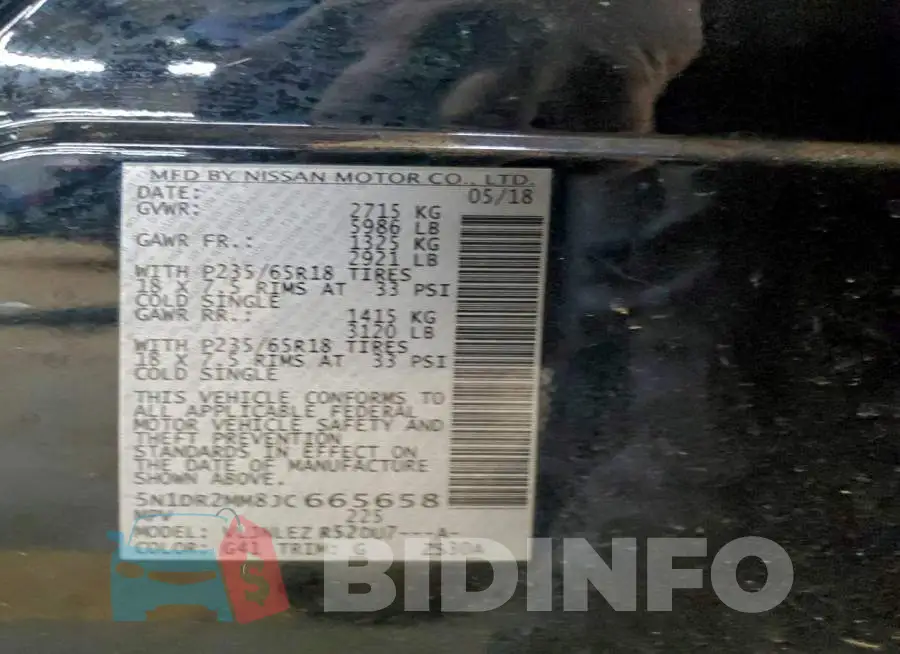 5N1DR2MM8JC665658 Photo# 12