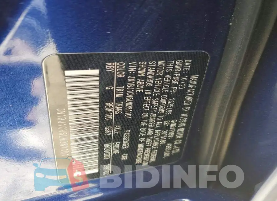 JN1BJ1CV6LW281101 Photo# 14