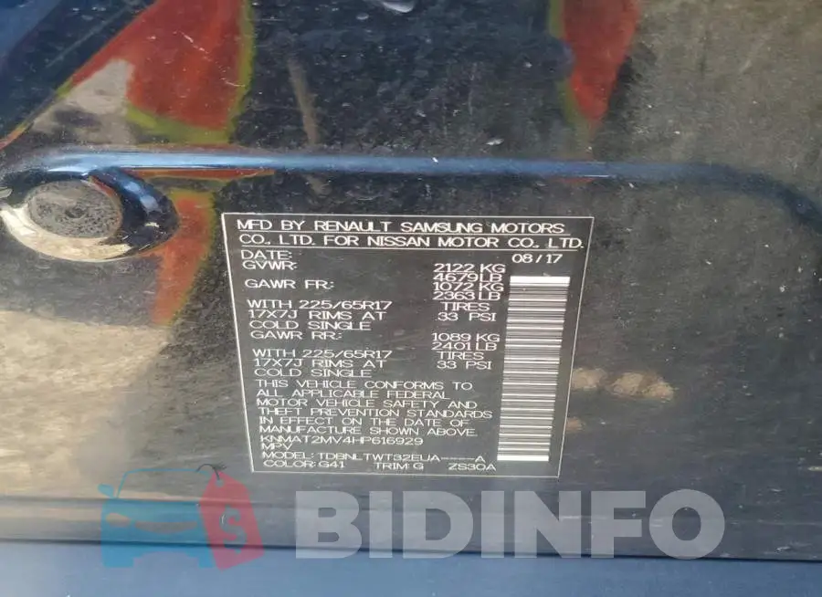 KNMAT2MV4HP616929 Photo# 14
