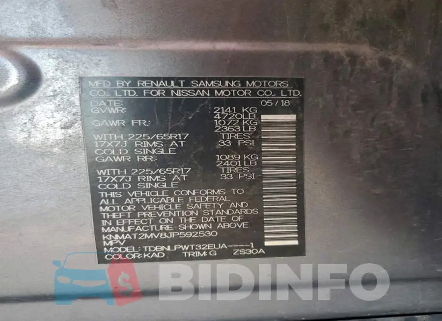 KNMAT2MV8JP592530 Photo# 14
