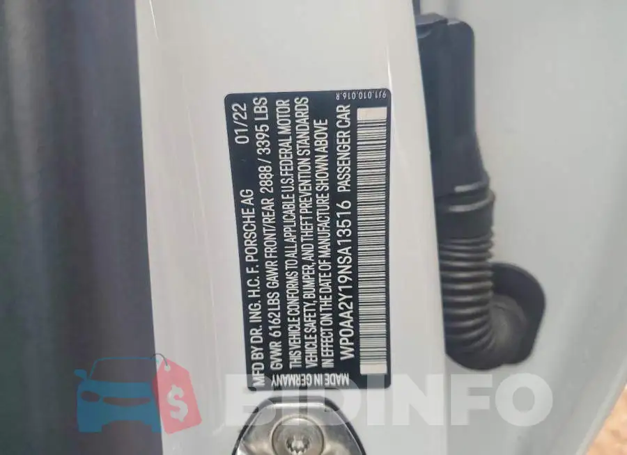 WP0AA2Y19NSA13516 Photo# 12