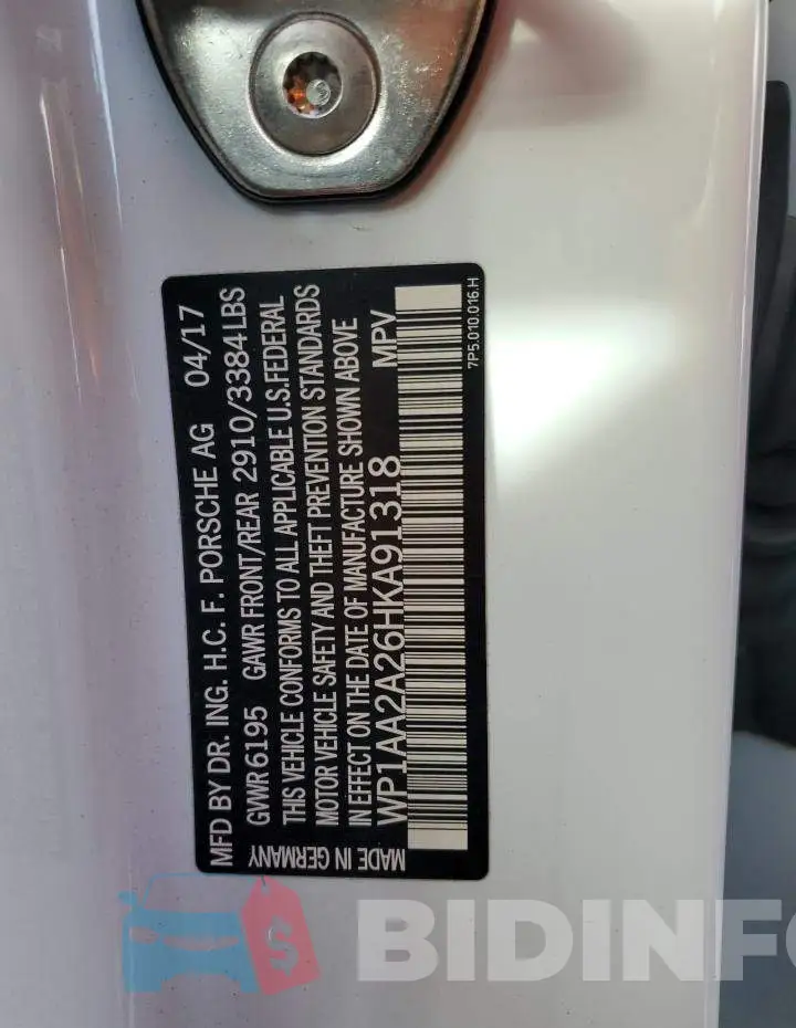 WP1AA2A26HKA91318 Photo# 14
