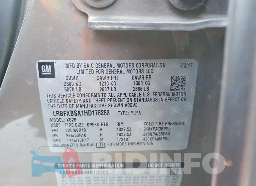 LRBFXBSA1HD178283 Photo# 12