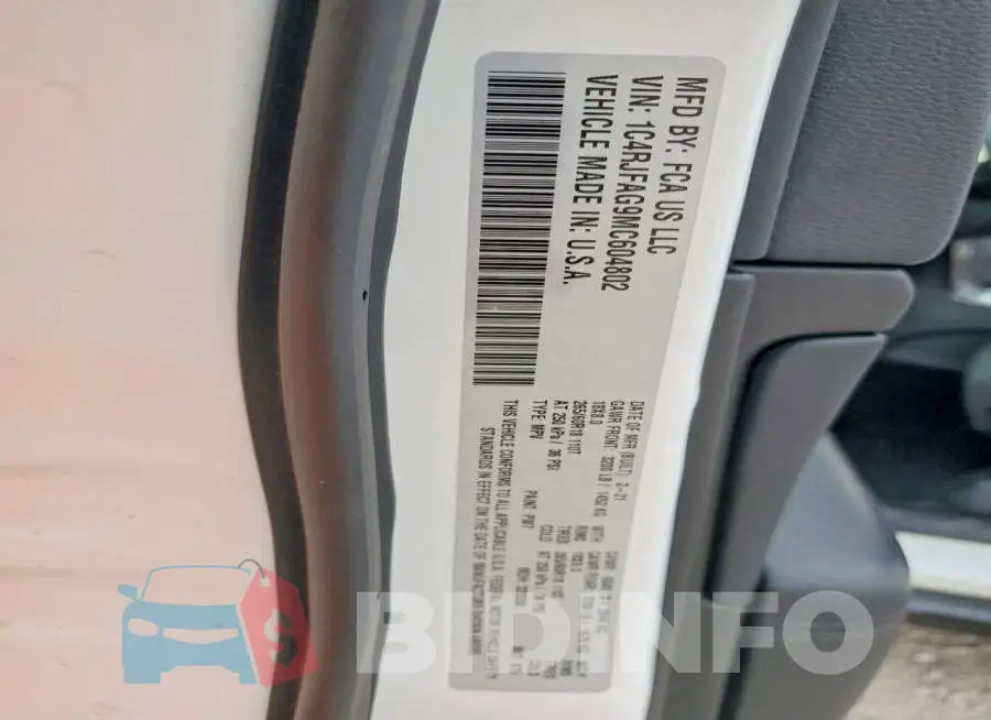 1C4RJFAG9MC604802 Photo# 13