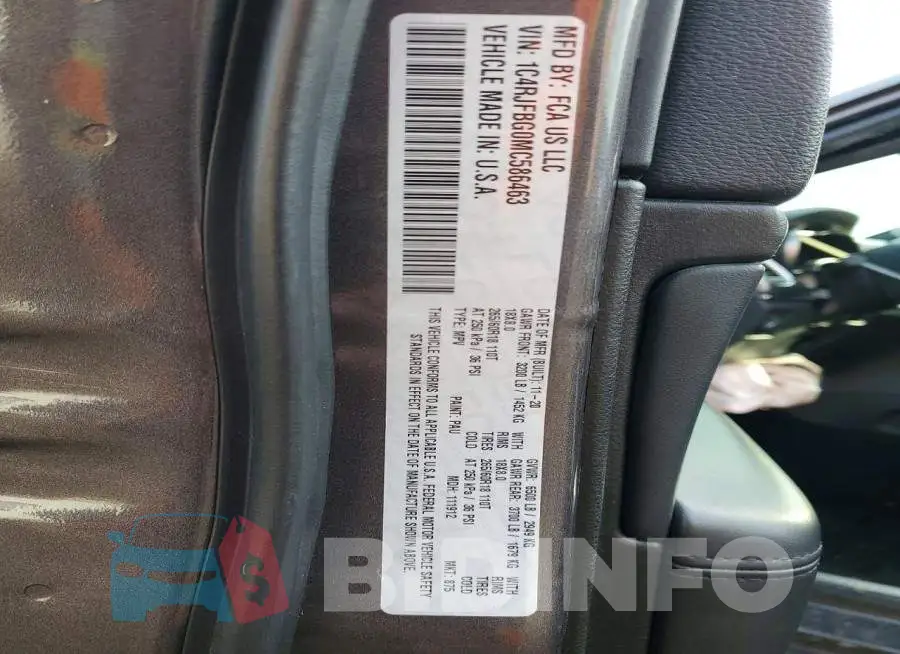 1C4RJFBG0MC586463 Photo# 12