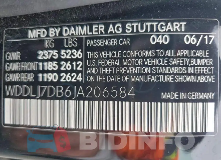 WDDLJ7DB6JA206584 Photo# 12