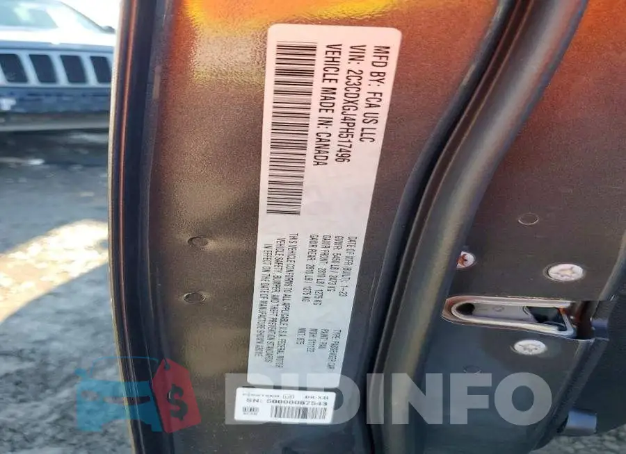 2C3CDXGJ4PH517496 Photo# 12