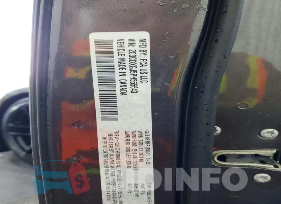 2C3CDXGJ5PH555643 Photo# 12