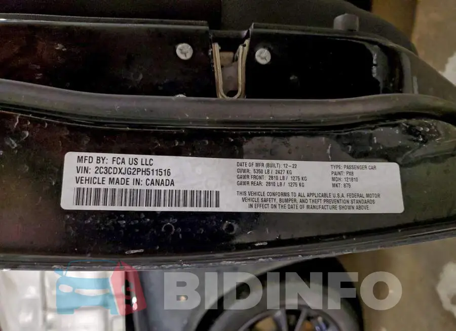 2C3CDXJG2PH511516 Photo# 13