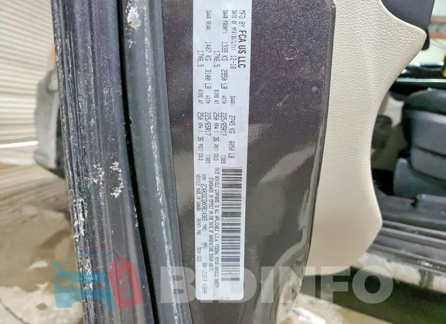 2C4RDGCGXKR614365 Photo# 14