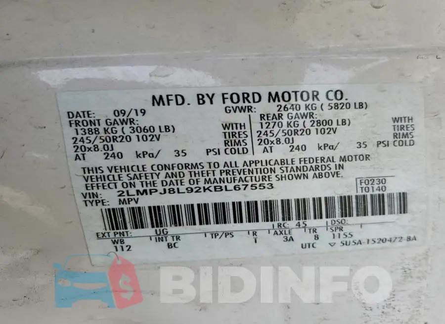 2LMPJ8L92KBL67553 Photo# 13