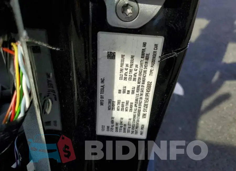 5YJ3E1EA1PF456882 Photo# 12