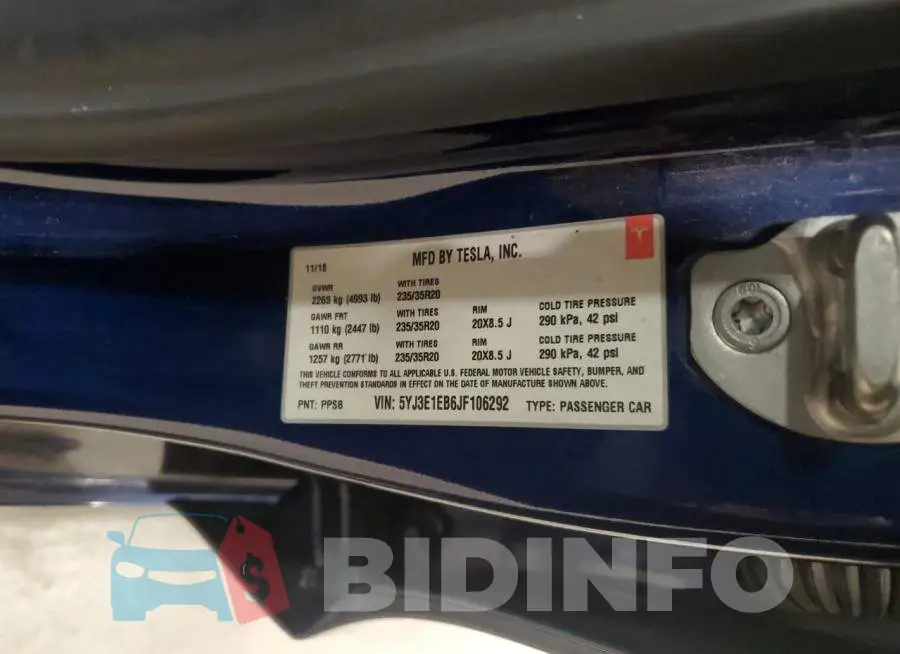 5YJ3E1EB6JF106292 Photo# 12