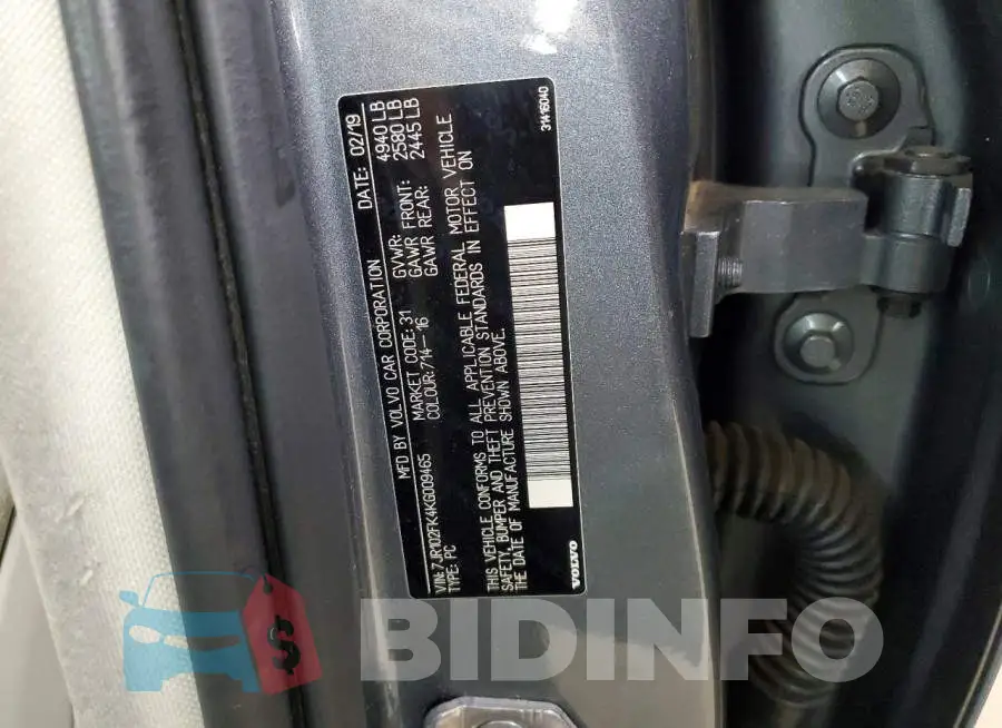 7JR102FK4KG009465 Photo# 12