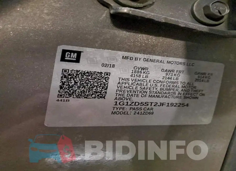 1G1ZD5ST2JF192254 Photo# 12