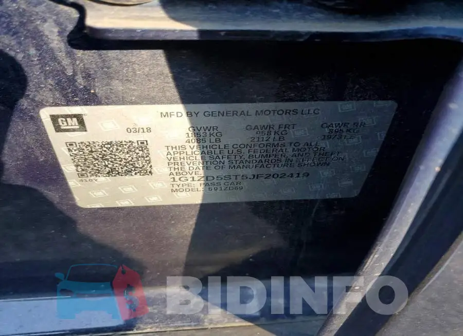 1G1ZD5ST5JF202419 Photo# 12