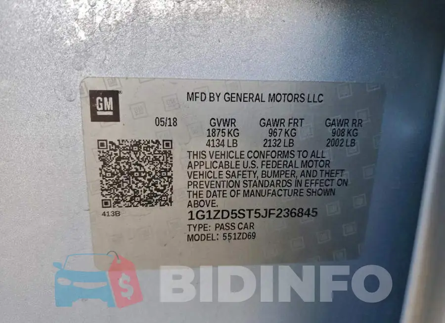 1G1ZD5ST5JF236845 Photo# 12