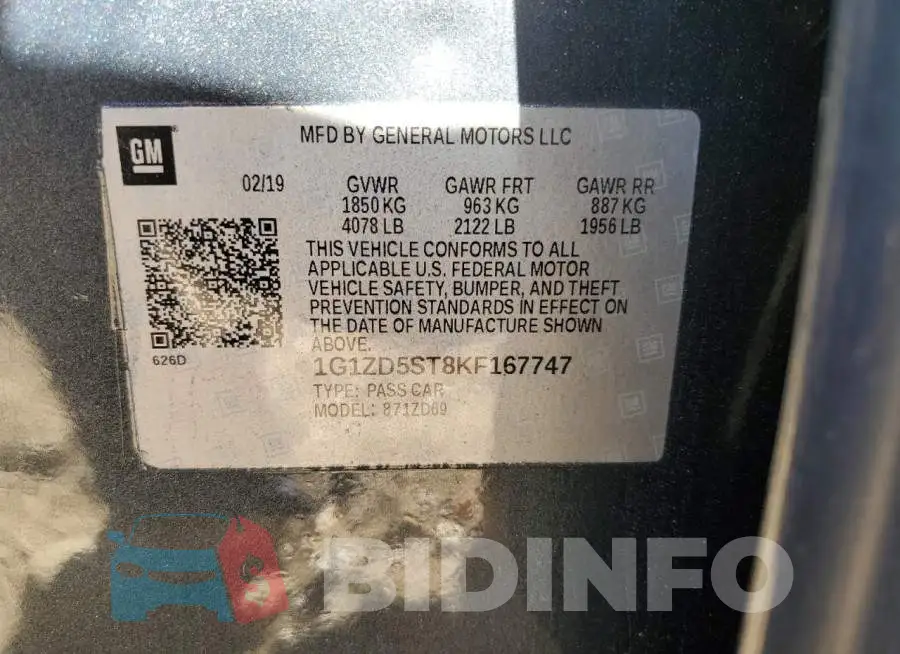 1G1ZD5ST8KF167747 Photo# 12