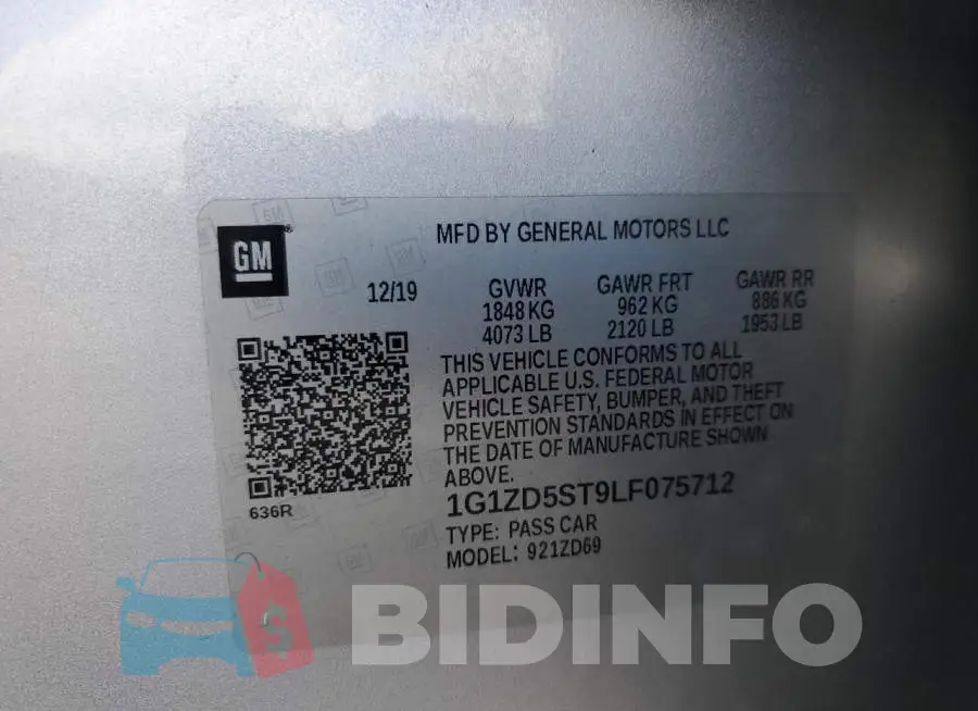 1G1ZD5ST9LF075712 Photo# 12