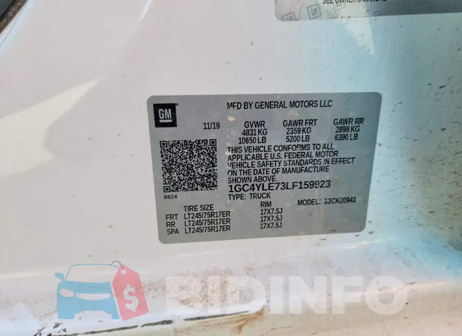1GC4YLE73LF159923 Photo# 12