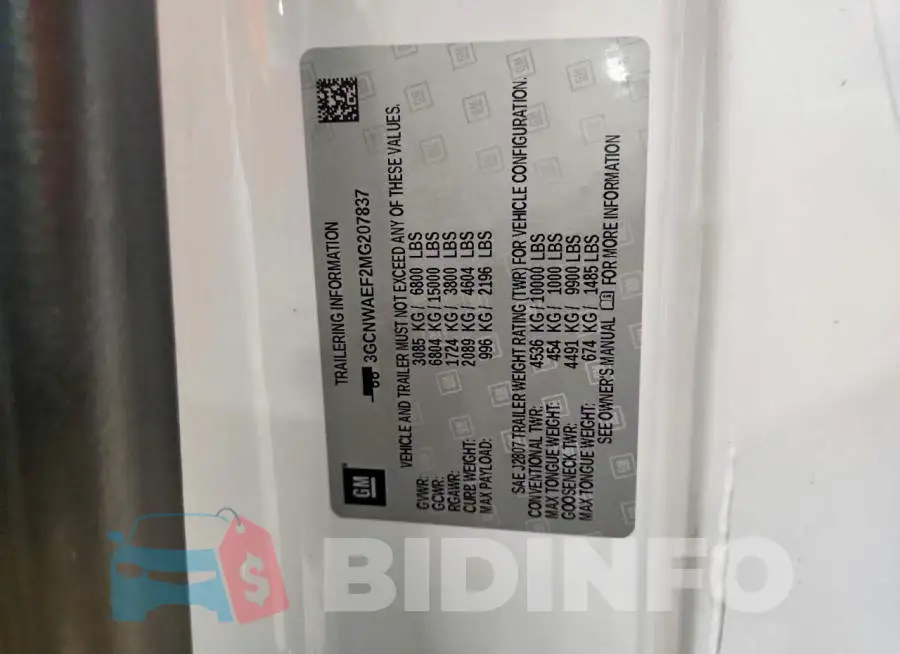 3GCNWAEF2MG207837 Photo# 12