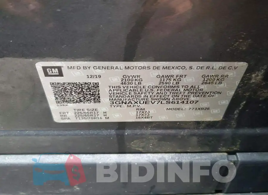 3GNAXUEV7LS614107 Photo# 13