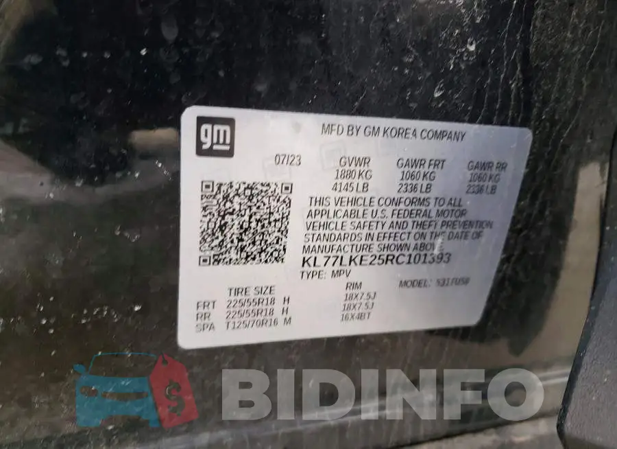 KL77LKE25RC101393 Photo# 13