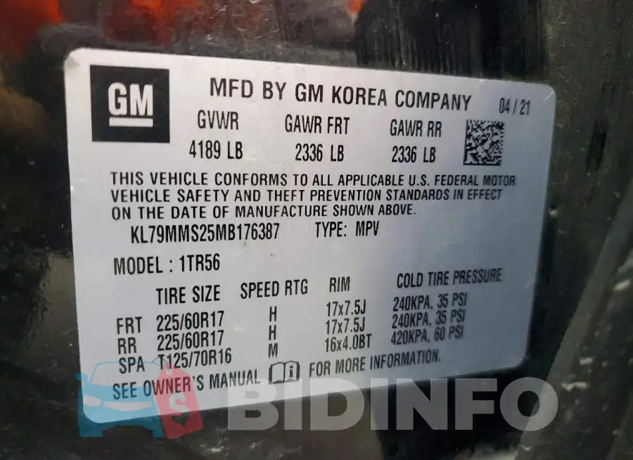 KL79MMS25MB176387 Photo# 13