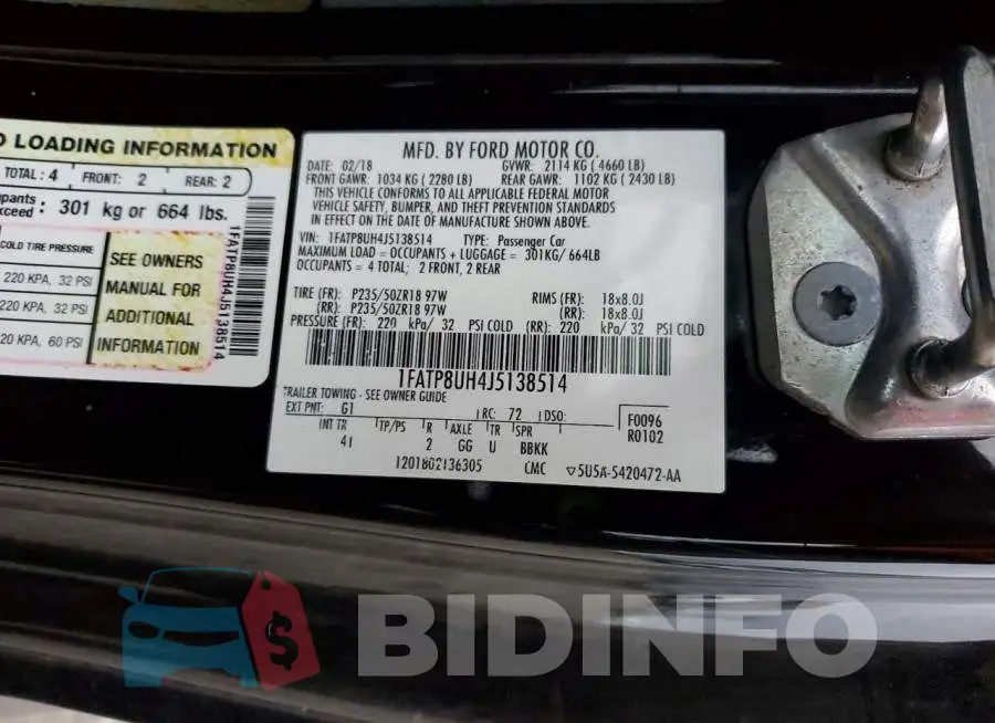 1FATP8UH4J5138514 Photo# 13