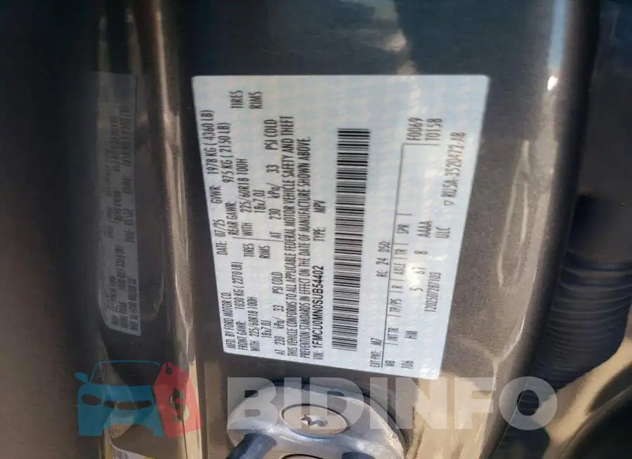 1FMCU0MN0SUB54402 Photo# 13