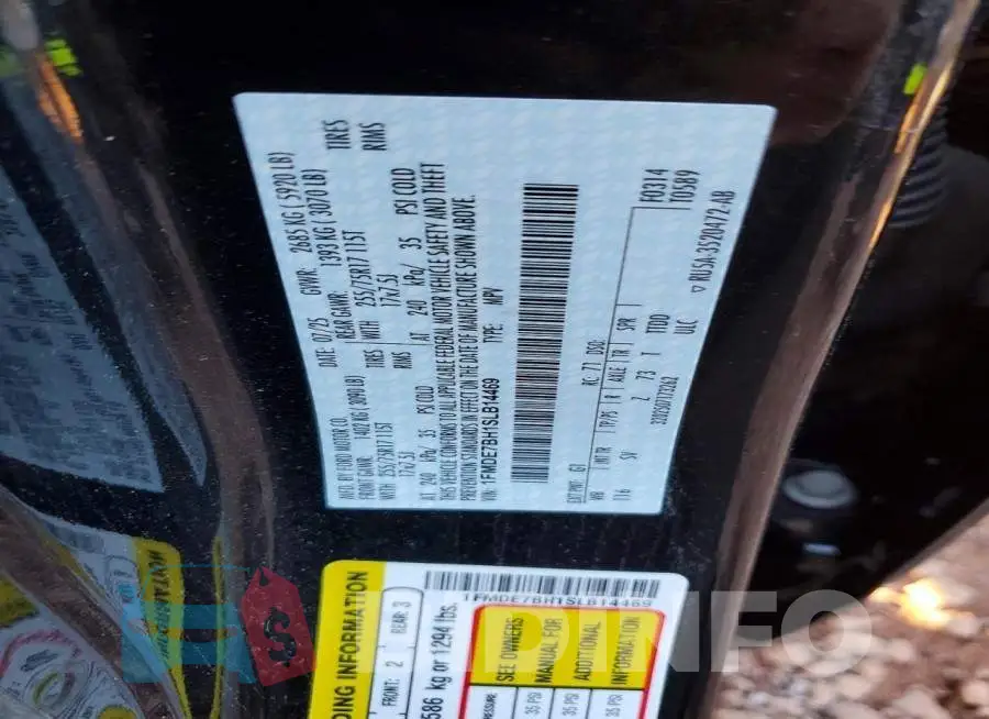 1FMDE7BH1SLB14469 Photo# 13