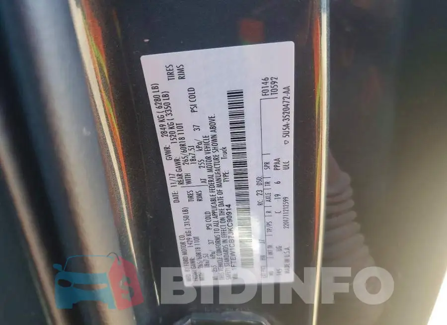 1FTEW1CB7JKC90914 Photo# 12