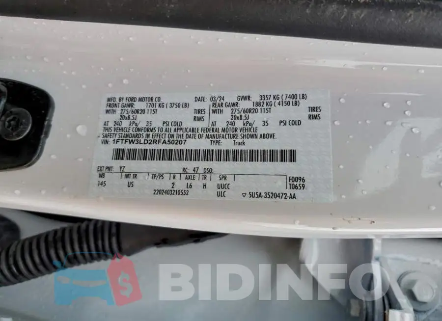 1FTFW3LD2RFA50207 Photo# 12